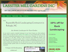 Tablet Screenshot of lassitermillgardens.com
